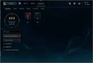 Conta no lol de  2013/ diamante 5/ 83 skin - League of Legends