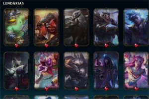 Conta de League of Legends Platina 3 com muitas skins LOL