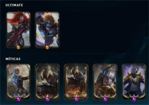 Conta de League of Legends Platina 3 com muitas skins LOL