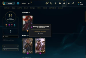 Conta prata 2 com 40 Champs e 39 Skins ( MAIN ADC ) - League of Legends LOL