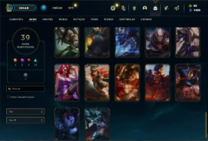 Conta prata 2 com 40 Champs e 39 Skins ( MAIN ADC ) - League of Legends LOL