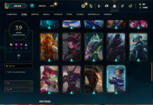 Conta prata 2 com 40 Champs e 39 Skins ( MAIN ADC ) - League of Legends LOL