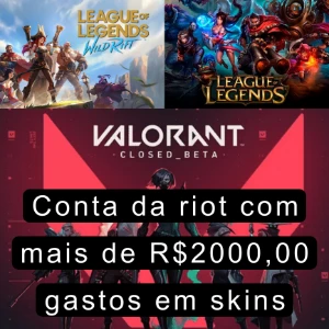 Conta da riot com muitas skins- Valorant Lol e Wr