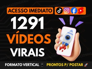 Mega Pack 1291 Vídeos Virais Verticais - Reels TikTok Shorts - Vídeos e Cortes Cortes Virais