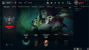Conta platina 2 60% win rate - League of Legends LOL