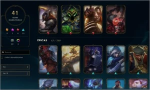 Conta LOL Season 9 Plat TFT Ouro SOLO/DUO - League of Legends