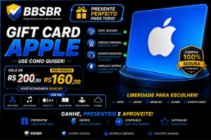 Giftcard Apple 200 Reais por 160 - Gift Cards