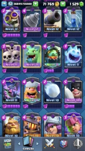 12k troféus, torre 14 com 15 evos - Clash Royale