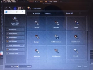 RP 281 - Gentebra - Char Lover - Tibia