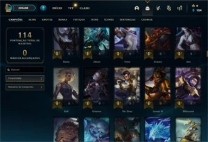 SMURF W/R ALTO + SKINS LENDÁRIAS 2022 - League of Legends LOL