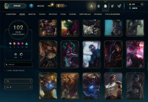 Conta De League Of Leagends/Full Acesso/102 Skins/Level 323 - League of Legends LOL