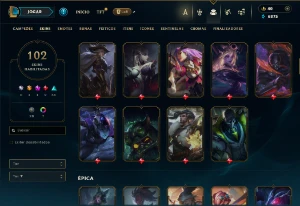 Conta De League Of Leagends/Full Acesso/102 Skins/Level 323 - League of Legends LOL