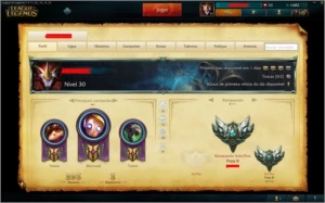 Conta de LOL 68 campeões ; 20 skins e 2 rune pages. - League of Legends