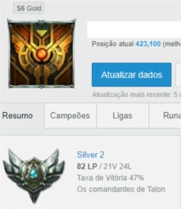 CONTA OURO V BORDA OURO SEASON PASSADA! - League of Legends LOL