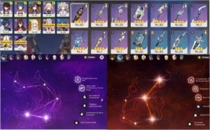 AR 34 / Mona + 7 SR + 9000 Gemas Essenciais - Genshin Impact