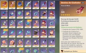 AR 34 / Mona + 7 SR + 9000 Gemas Essenciais - Genshin Impact