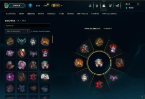 Unranked com 30 Champs e 10 Skins - League of Legends LOL