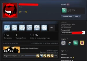 CONTA PRIME (16 anos steam) - Medalhas de 5 e 10 anos CSGO - Counter Strike