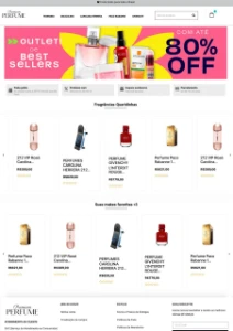 Site pronto para loja de perfumes - Digital Services