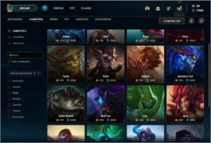 Conta unranked com 139 champs e 100 skins - League of Legends LOL