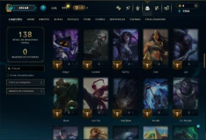 Esmeralda 2 com 85 Champs e 7 Skins - League of Legends LOL