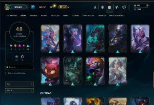 Conta Main Jg/Main NUNU/Unranked/Varias Skins - League of Legends LOL