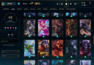 Conta Main Jg/Main NUNU/Unranked/Varias Skins - League of Legends LOL