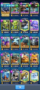 Clash Royale +8500 Varias cartas full 3 Evoluções