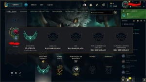 CONTA PLATINA 4 COM 68% DE WINRATE GANHANDO 28 E PERDENDO 4 - League of Legends LOL