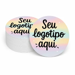Tags Personalizadas de Papel com Furo 4 x 4 cm - Artesanato e Personalizados