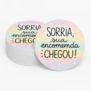 Tags Personalizadas de Papel com Furo 4 x 4 cm - Artesanato e Personalizados