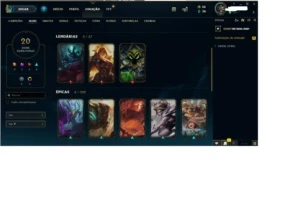 Conta league of Legends prata 3 LOL