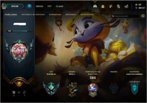 Conta Lol Platina 3 + Tft, 136 skins - League of Legends