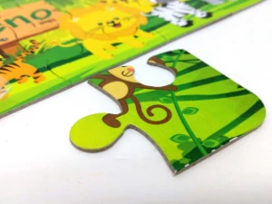 Quebra-cabeça Safari 19 x 13 cm - Artesanato e Personalizados
