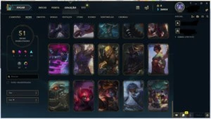 Conta lol todos os campeão D4 - League of Legends