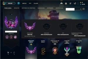 Conta MESTRE com 205 PDL - League of Legends LOL