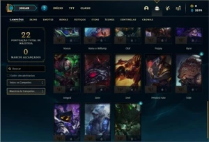 Conta MESTRE com 205 PDL - League of Legends LOL