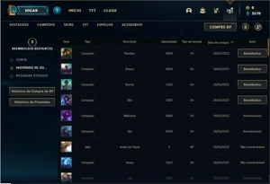 Conta MESTRE com 205 PDL - League of Legends LOL