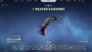 Conta ascendente com faca saqueadora + skins - Valorant