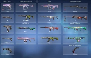 Conta ascendente com faca saqueadora + skins - Valorant