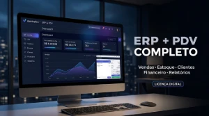 ERP + PDV Completo — Vendas, Estoque, Clientes e Financeiro - Sites, Lojas e Sistemas Prontos Sites e Scripts