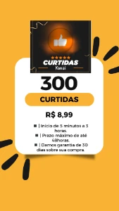 Kwai 300 Curtidas - Promoçao - Redes Sociais