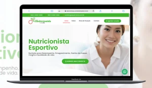 Template site para nutricionista editável - Artes e Templates Artes Canva