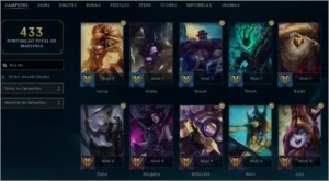 Conta gold 3 Todos os champs - League of Legends LOL