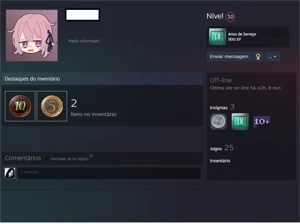 STEAM OLD 18 ANOS, MEDALHA DE 10 E 5 ANOS, 25 JOGOS - Counter Strike CS