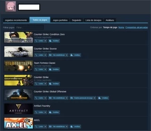 STEAM OLD 18 ANOS, MEDALHA DE 10 E 5 ANOS, 25 JOGOS - Counter Strike CS