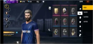CONTA DE FREE FIRE  COM MUITAS COISA RARA