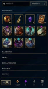 Conta League of Legends com de 761 skins e MD10 disponível LOL