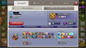 Conta de clash of clans cv 10 excelente e barata