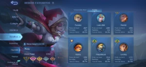 Conta mobile legends full heróis e emblemas